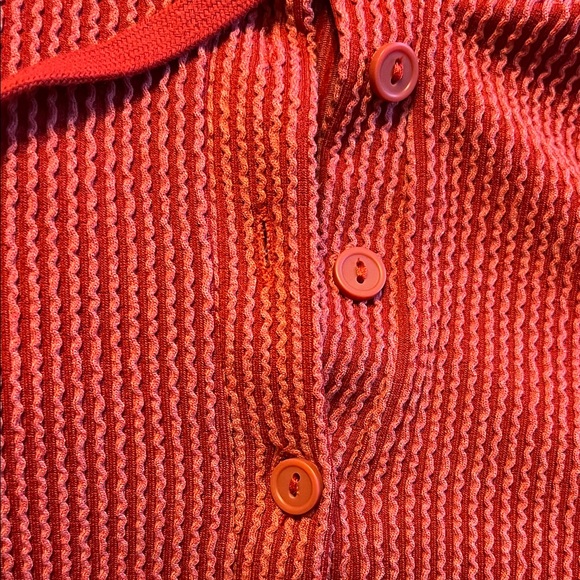 BKE Red Ribbed Knit Top - Picture 4 of 5